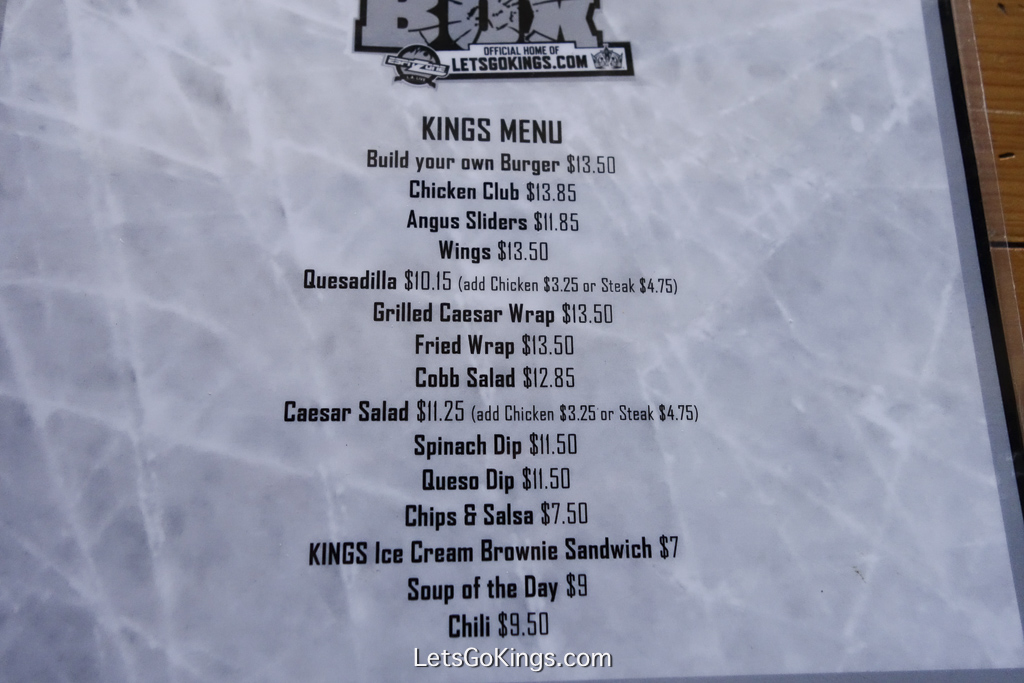 Penalty Box menu