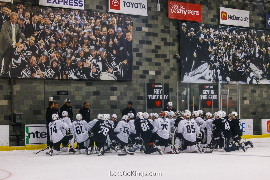 Post scrimmage talk