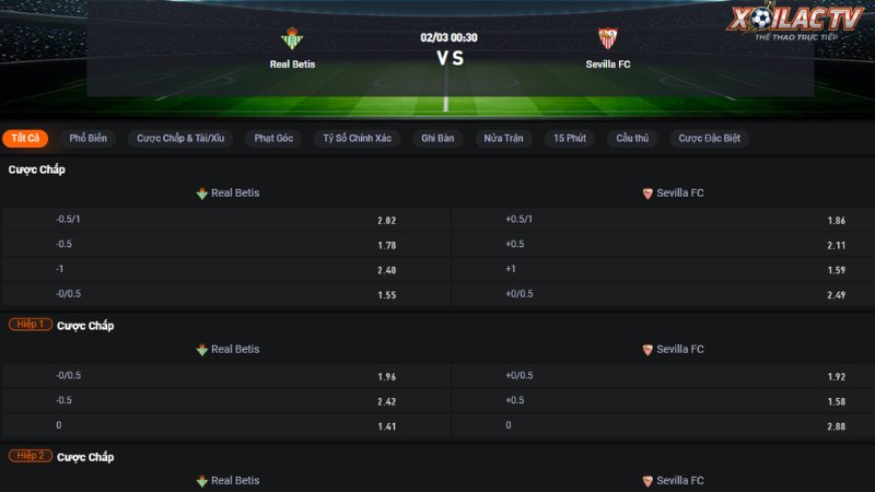 Real Betis vs Sevilla