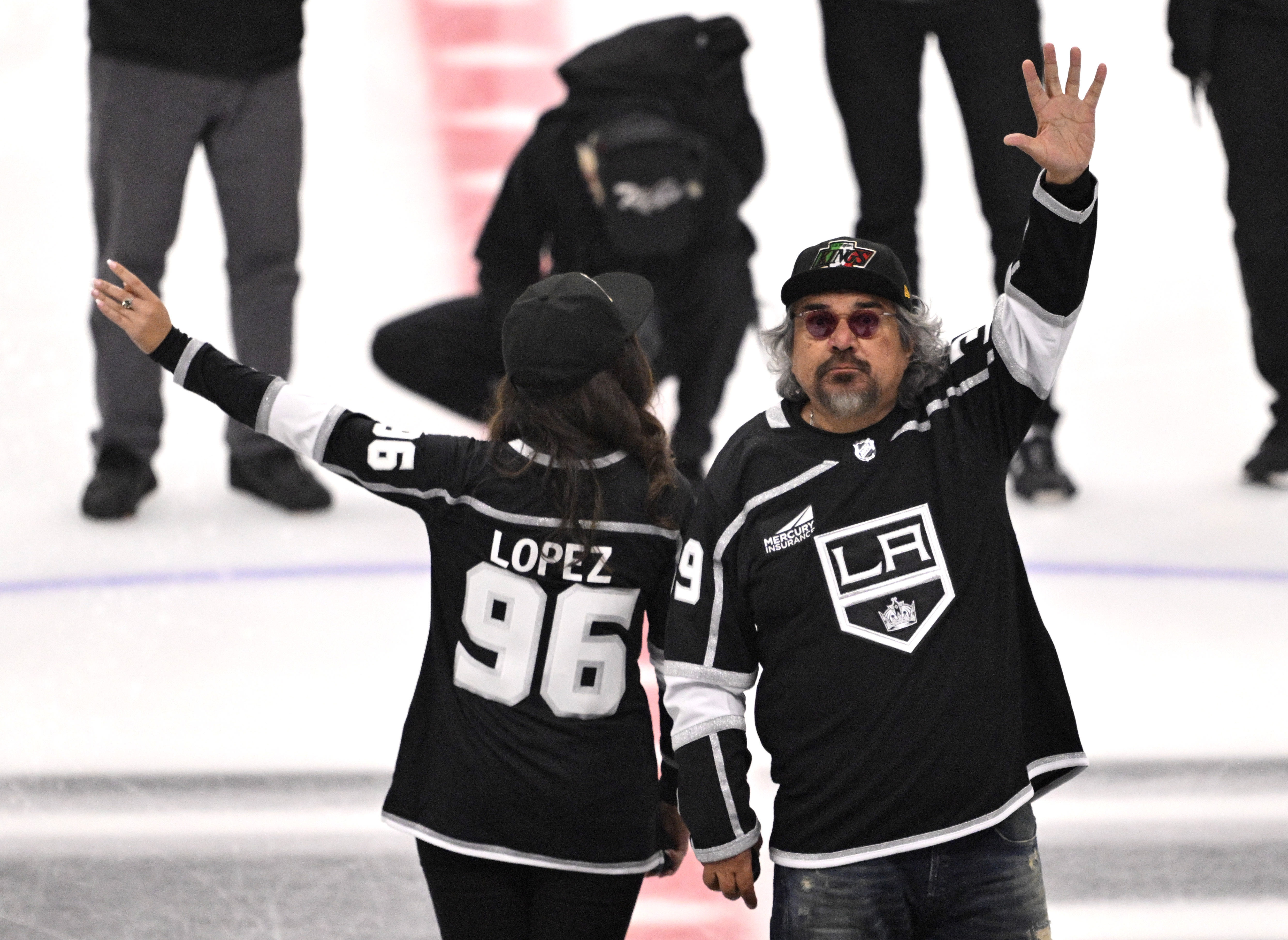 George Lopez is announced on Mexican Heritage Night prior to...